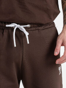 BERNA Pantalone tuta in cotone leggero con polsini 261058 Moro (6)