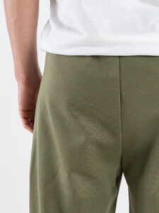 BERNA Pantalone tuta in cotone leggero con polsini 261058 Muschio (5)