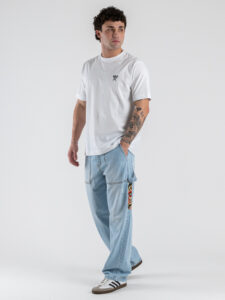 BERNA T-shirt regular in cotone con logo sul cuore 261062 Bianco (1)
