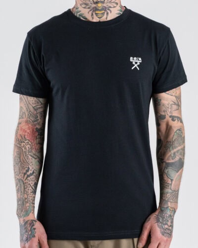 BERNA T-shirt regular in cotone con logo sul cuore 261062 Iron Grey
