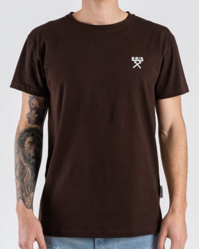 BERNA T-shirt regular in cotone con logo sul cuore 261062 Moro