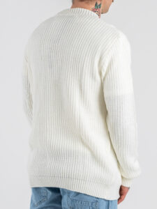 BL11 Cardigan regular misto lana con scollo a V 24243631280 Panna (7)