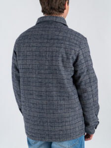 BL11 GiubbinoCamicia check regular con imbottitura interna 04BLFLA85530 Navy (7)