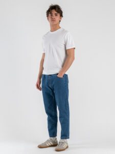 ESTASI Jeans regular cropped senza rotture con coulisse NEYMAR Blu Jeans (1)