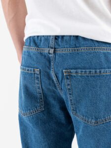 ESTASI Jeans regular cropped senza rotture con coulisse NEYMAR Blu Jeans (6)