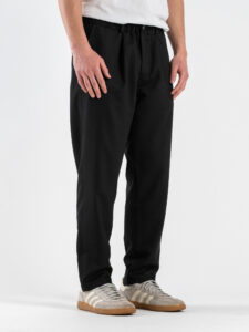 GIANNI LUPO Pantalone cropped da coordinato leggero con elastico in vita GL004LT Black (3)