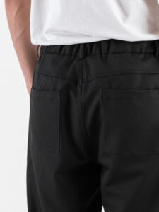 GIANNI LUPO Pantalone cropped da coordinato leggero con elastico in vita GL004LT Black (5)