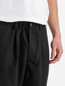 GIANNI LUPO Pantalone cropped da coordinato leggero con elastico in vita GL004LT Black (6)