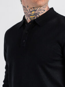 GIANNI LUPO Polo regular in viscosa GL33762 Black (3)