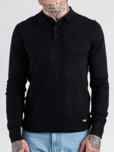 GIANNI LUPO Polo regular in viscosa GL33762 Black (4)