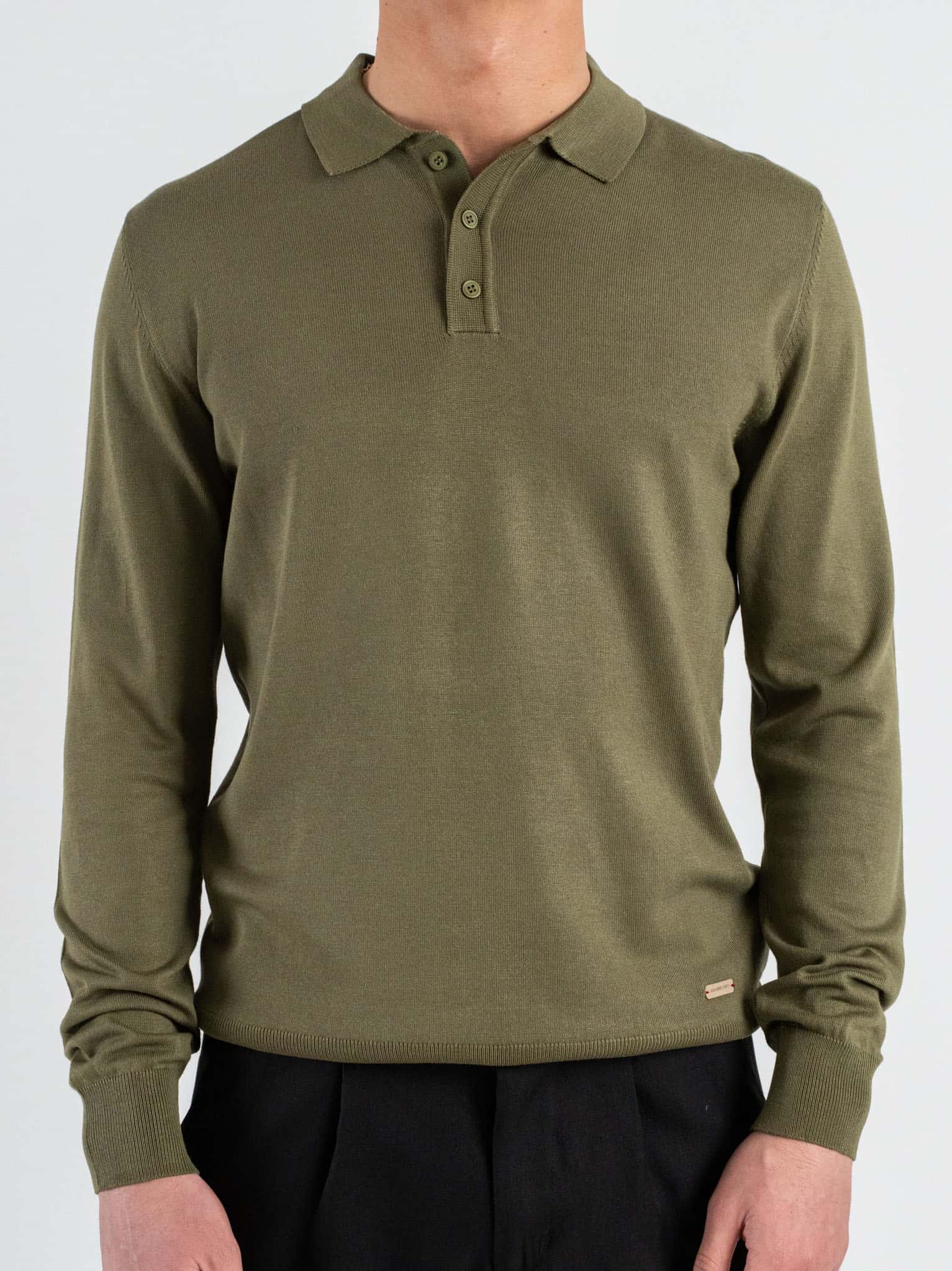 GIANNI LUPO Polo regular in viscosa GL33762 Military