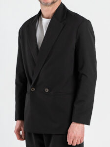 IMPERIAL Giacca over un petto e mezzo JZ1MLBQ Nero (2)