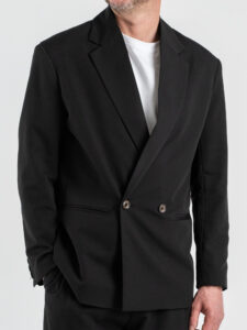 IMPERIAL Giacca over un petto e mezzo JZ1MLBQ Nero (4)