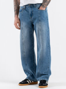 Jeans balloon con cucitura frontale 3149 Denim (1)