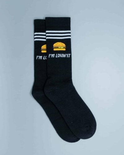 MAGIC SOCKS Calze in spugna stampa mc IM LOVINIT nero 1 Home