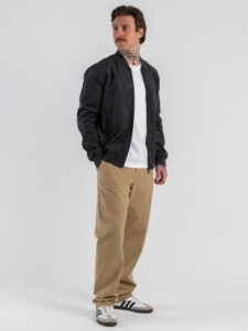 ONLY&SONS Bomber comodo in suede con elastico sul polso e fondo LUCAS 22027463 Phantom (1)