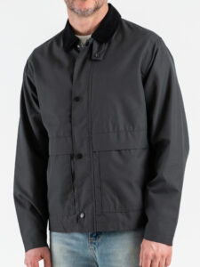 ONLY&SONS Giubbino regular leggero modello Barbour con colletto in velluto KOSMO 22031626 Phantom (6)