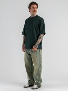 ONLY&SONS T-shirt over boxy fit più grammata MILLENIUM 22027787 Darkest Spruce (1)