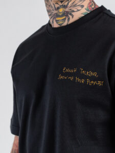 ONLY&SONS T-shirt over in cotone con scritta ricamata AARON 22030568 (3)