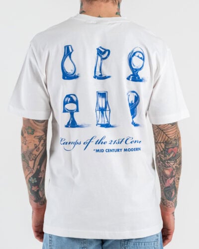 ONLY&SONS T-shirt over in cotone con stampa lampade fronte/retro FRED 22037734 Bright White