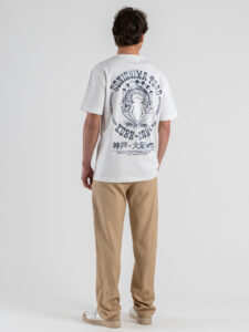 ONLY&SONS T-shirt over in cotone con stampa rana fronteretro FRED 22038836 Bright White (1)