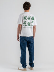 ONLY&SONS T-shirt over in cotone con stampa sedie fronteretro FRED 22037734 Bright White (1)