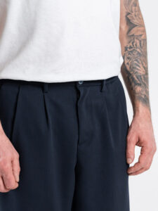 OVER-D Abito Relaxed fit con Giacca un petto e mezzo + Pantalone con elastico in vita OE1S2S6A41 Blu (9)