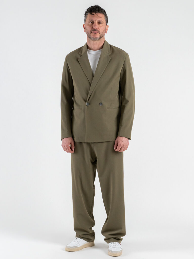 OVER D Abito Relaxed fit con Giacca un petto e mezzo Pantalone con elastico in vita OE1S2S6A41 Militare 1 Abiti