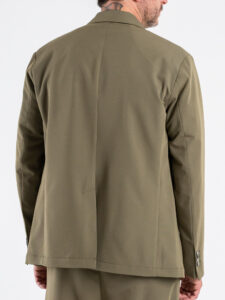 OVER-D Abito Relaxed fit con Giacca un petto e mezzo + Pantalone con elastico in vita OE1S2S6A41 Militare (6)