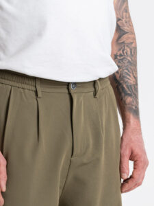 OVER-D Abito Relaxed fit con Giacca un petto e mezzo + Pantalone con elastico in vita OE1S2S6A41 Militare (9)