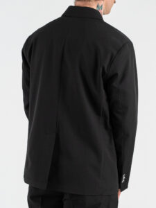 OVER-D Abito Relaxed fit con Giacca un petto e mezzo + Pantalone con elastico in vita OE1S2S6A41 Nero (7)