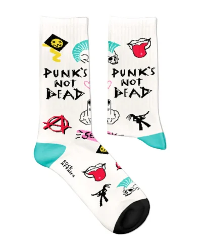 SOCKS AFFAIRS Calze di media lunghezza in morbido cotone PUNK'S NOT DEAD ATHLETIC Bianco