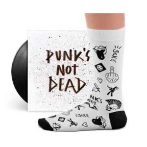SOCKS AFFAIRS Calze di media lunghezza in morbido cotone PUNK’S NOT DEAD SOCKS Bianco 2