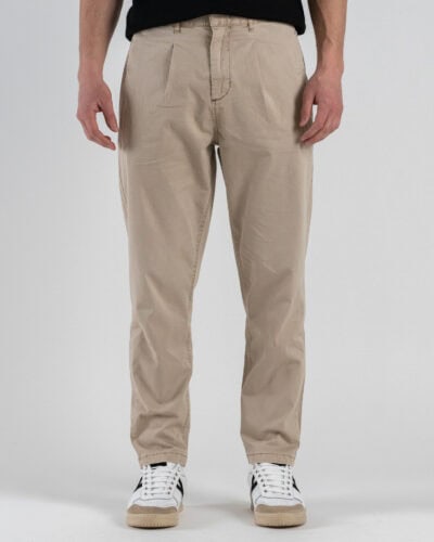 BERNA Pantalone cropped in gabardina 261296 Beige