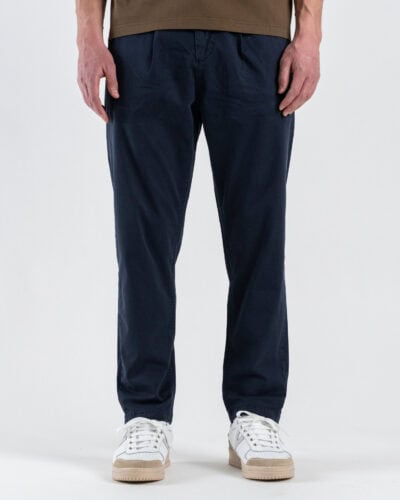 BERNA Pantalone cropped in gabardina 261296 Blu