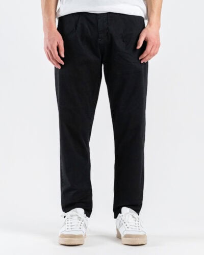 BERNA Pantalone cropped in gabardina 261296 Nero