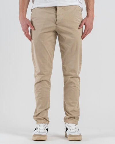BERNA Pantalone slim chinos in cotone 261297 Beige
