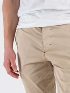 BERNA Pantalone slim chinos in cotone 261297 Beige (5)