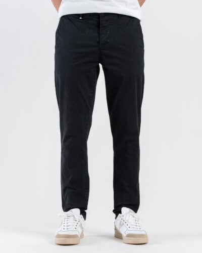 BERNA Pantalone slim chinos in cotone 261297 Nero