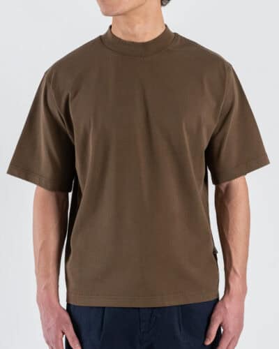 BERNA T-shirt boxy mezza manica vintage 261242 Caffè