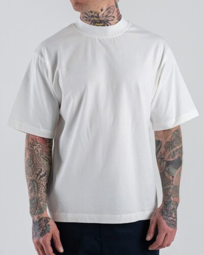 BERNA T-shirt boxy mezza manica vintage 261242 Latte