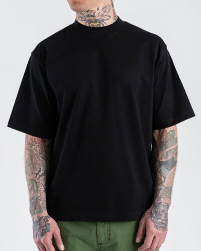 BERNA T-shirt boxy mezza manica vintage 261242 Nero