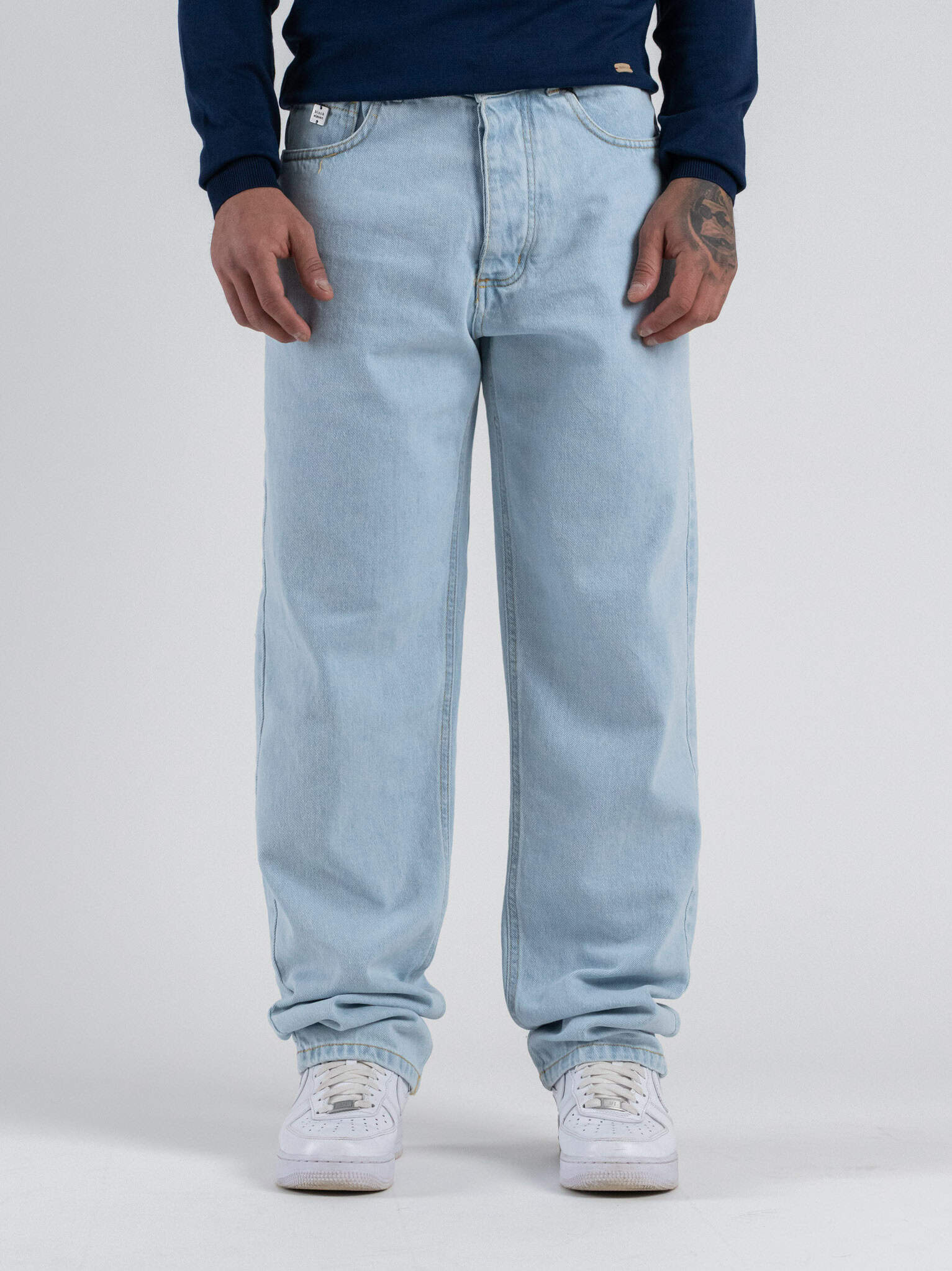 BL11 Jeans loose fit basico 46BLK05530 Azzurro chiaro
