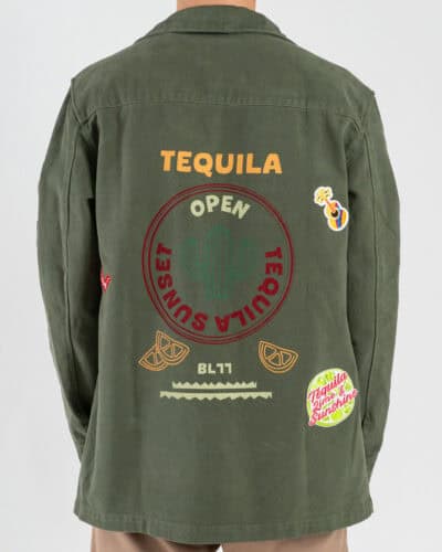BL11 Sahariana regular con tasconi frontali e patch 46BLK069TEQUILA57 Militare
