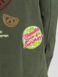 BL11 Sahariana regular con tasconi frontali e patch 46BLK069TEQUILA57 Militare (3)