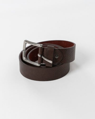 Cintura 4 cm in ecopelle accorciabile con fibbia metallica 4516 Marrone