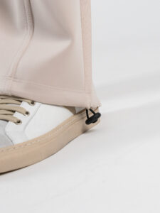 Coordinato crop in tessuto scuba con pantalone balloon 5620 Beige (8)