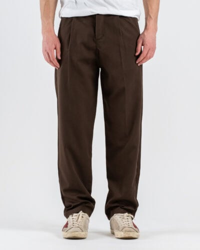 ESTASI Pantalone leggero con gamba morbida ed elastico in vita SANE' EST Moro