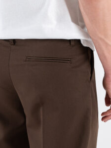 ESTASI Pantalone leggero con gamba morbida ed elastico in vita SANE’ EST Moro (6)