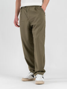 ESTASI Pantalone leggero con gamba morbida ed elastico in vita SANE’ EST Salvia (3)
